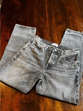 Agolde Straight Jeans in Washed Gray